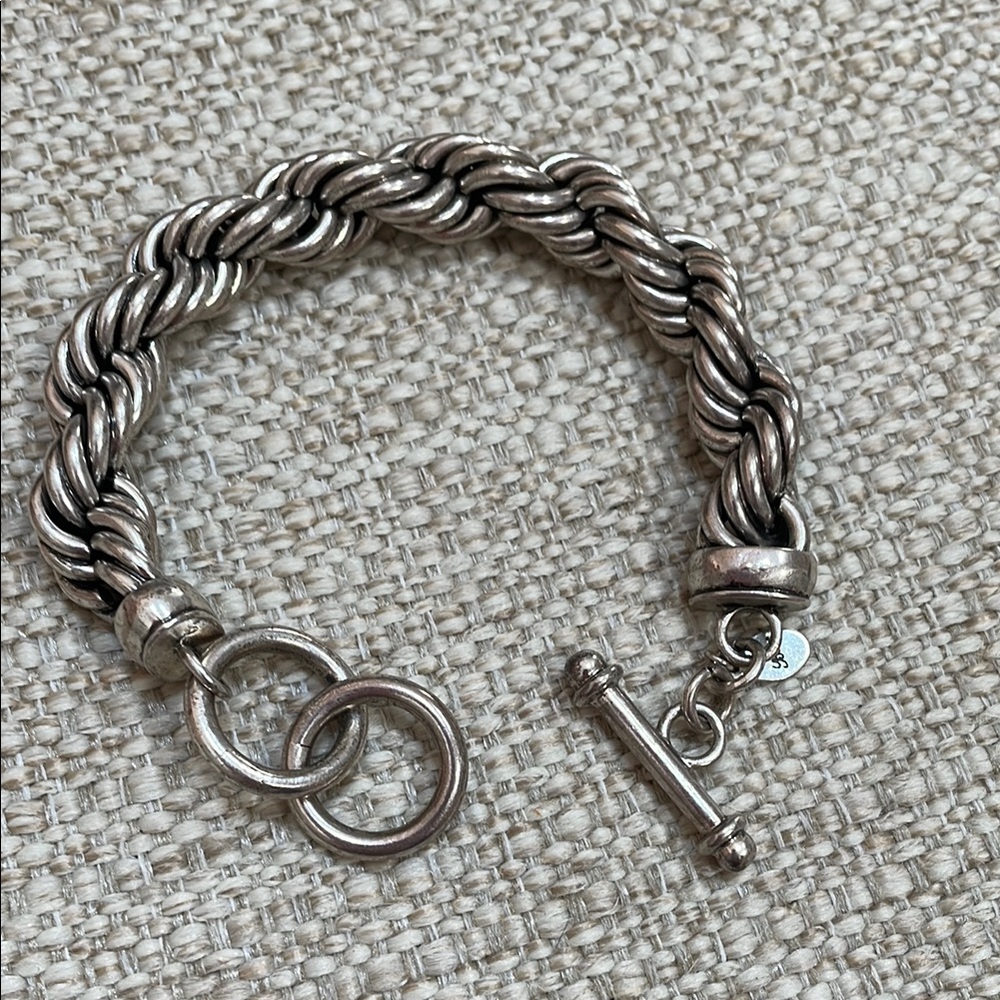Silver Twisted Rope Bracelet